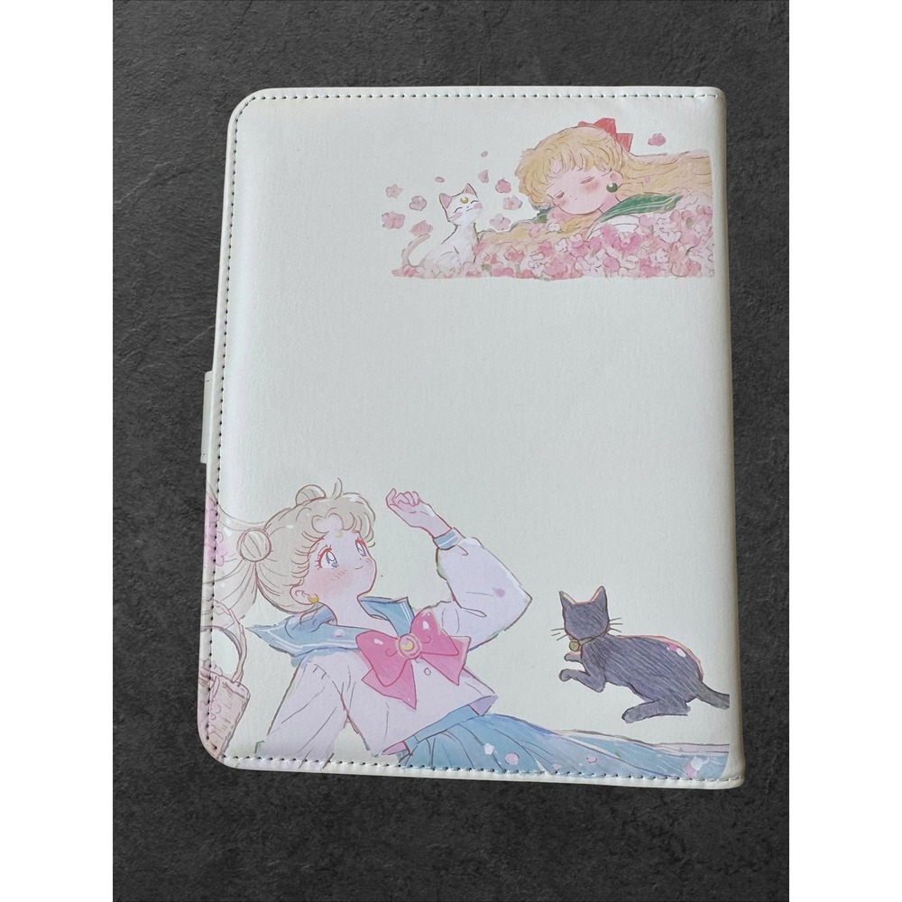 Sailor Moon A5 Binder Notebook Faux Leather Journal Planner Anime Art - Picture 2 of 4